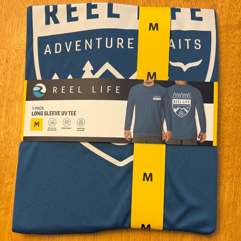 Reel Life Adventure Blue Long Sleeve Tee